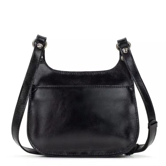 PATRICIA NASH BLACK LINNY SADDLE BAG NWT LEATHER CROSSBODY ORIG. $199 - Picture 5 of 5